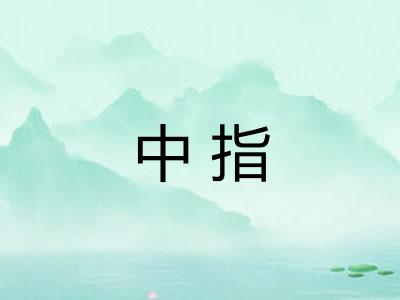中指 中指