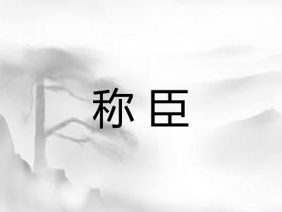 称臣