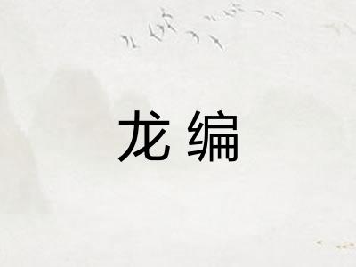 龙编 龙编