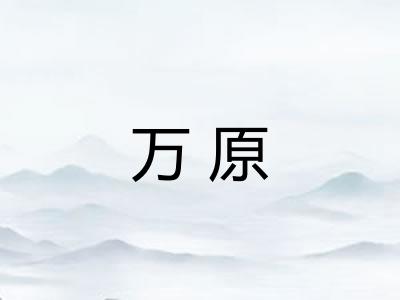 万原 万原