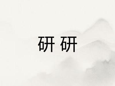 研研 研研