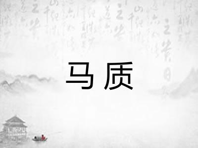 马质 马质