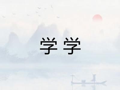 学学 学学