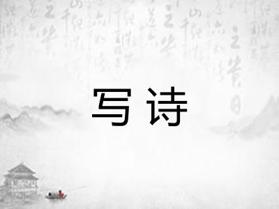 写诗