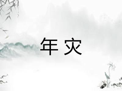 年灾 年灾