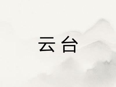 云台 云台