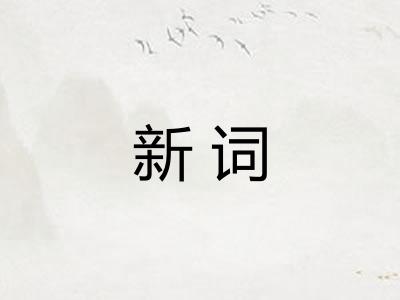 新词 新词