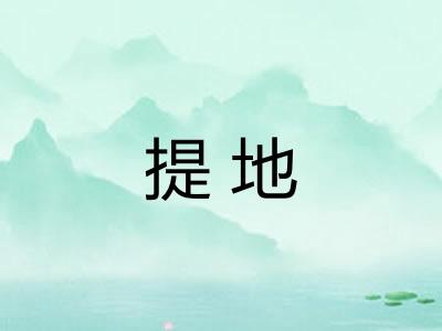提地 提地