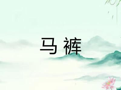 马裤 马裤