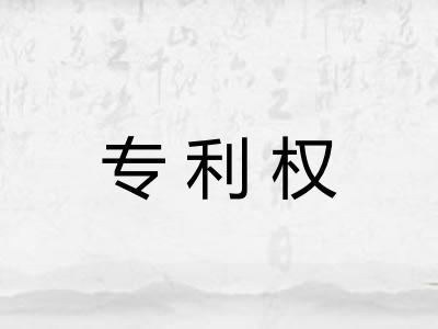专利权 专利权