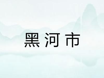 黑河市 黑河市