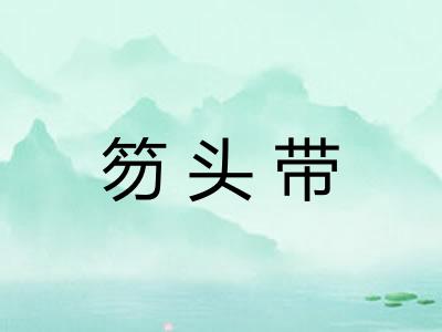 笏头带 笏头带