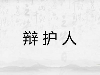 辩护人