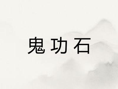 鬼功石