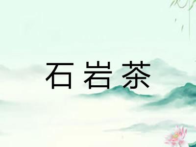 石岩茶 石岩茶