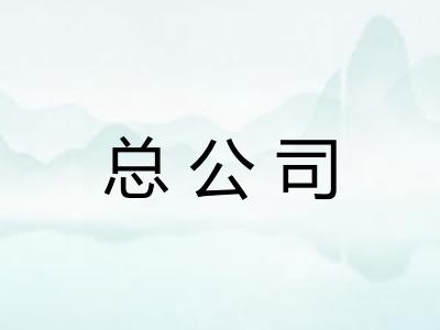 总公司 总公司