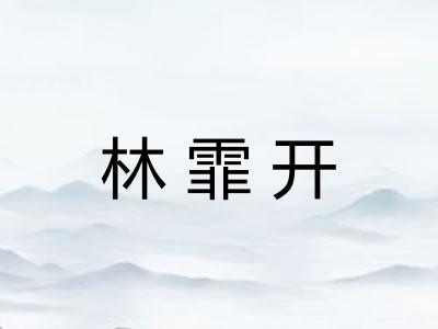 林霏开 林霏开