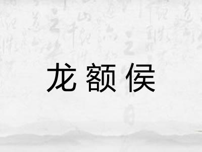 龙额侯 龙额侯