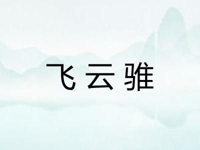 飞云骓