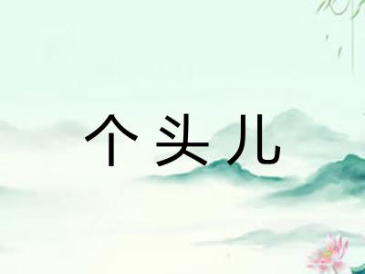 个头儿