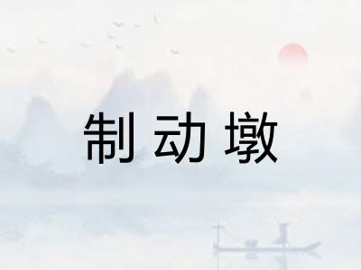 制动墩