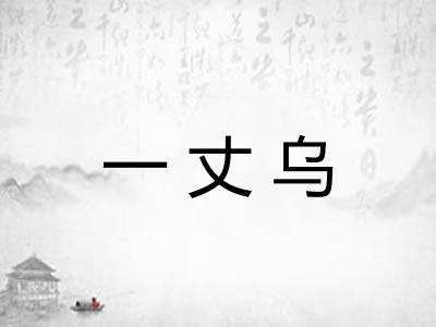 一丈乌 一丈乌