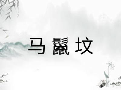 马鬣坟 马鬣坟