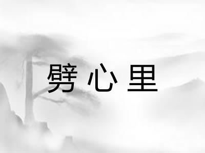 劈心里 劈心里