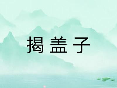 揭盖子 揭盖子