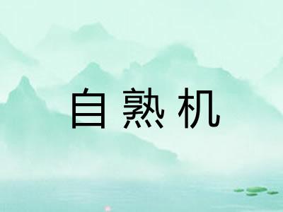 自熟机 自熟机