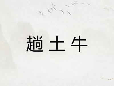 趟土牛 趟土牛