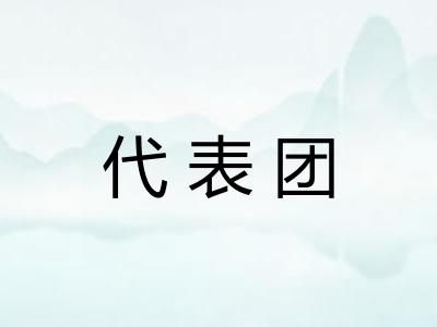 代表团 代表团