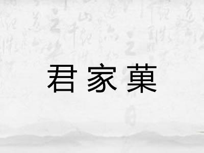 君家菓 君家菓