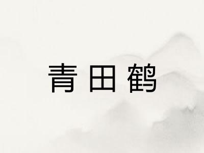 青田鹤 青田鹤