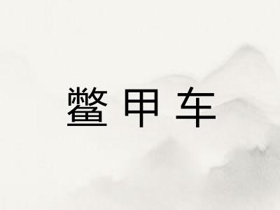 鳖甲车