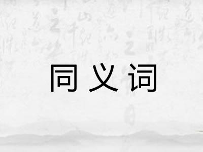 同义词 同义词