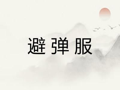 避弹服 避弹服