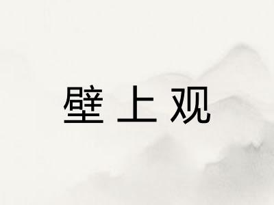 壁上观