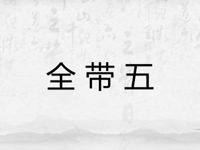全带五 全带五