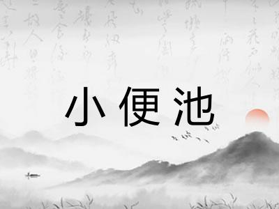 小便池 小便池