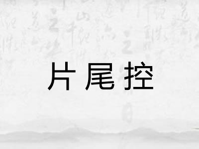 片尾控 片尾控
