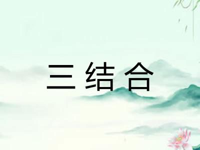 三结合