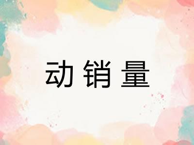 动销量 动销量