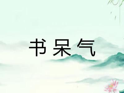 书呆气 书呆气