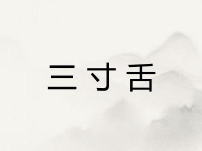 三寸舌