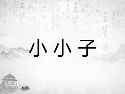 小小子 小小子