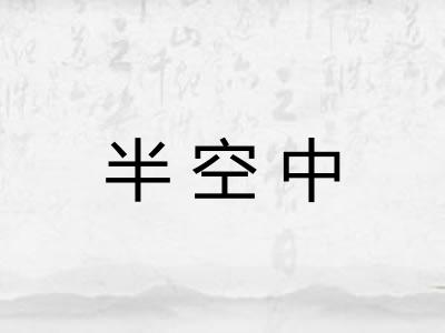 半空中 半空中