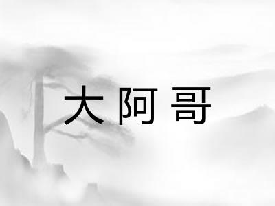大阿哥 大阿哥