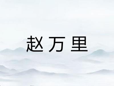 赵万里