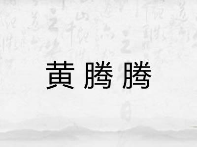 黄腾腾 黄腾腾